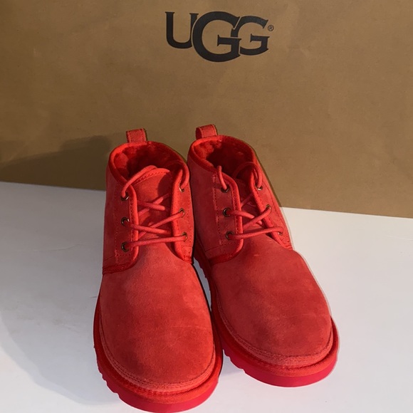 Women’s UGG SAMBA RED NEUMEL BOOTS - Picture 2 of 11